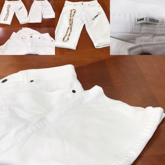 Lee Capri Jeans in Ladies White Size  6. - Picture 2 of 8